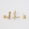 Picture of 14k Yellow Gold & Diamond Butterfly Climber Earrings 