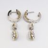 Picture of 18k Two-Tone Gold & Diamond Drop Earrings 