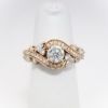 Picture of 14k Rose Gold & Diamond Engagement Ring by Adrianna Papell