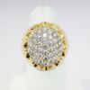 Picture of 14k Yellow Gold & Diamond Cluster Men's Ring 