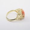 Picture of Modernist 14k Yellow Gold & Polished Shell Cabochon Ring 
