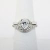 Picture of Platinum 1.02CT Oval Diamond Bridal Set 