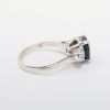 Picture of 14k White Gold, Oval Cut Sapphire & Diamond Ring 