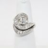 Picture of 14k White Gold & Diamond Spiral Bridal Ring Set 