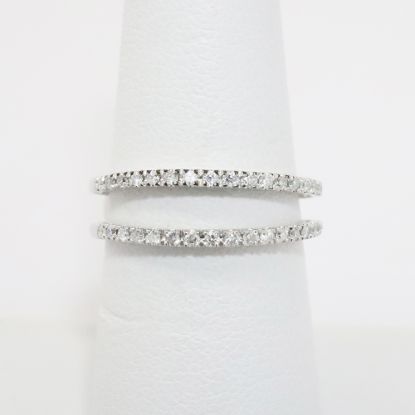 Picture of 14k White Gold & Diamond Jacket Ring Enhancer