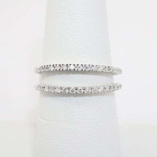 Picture of 14k White Gold & Diamond Jacket Ring Enhancer