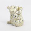 Picture of Herend Porcelain 2000 Collector's Guild Bear Cub Figurine in Gold Fishnet