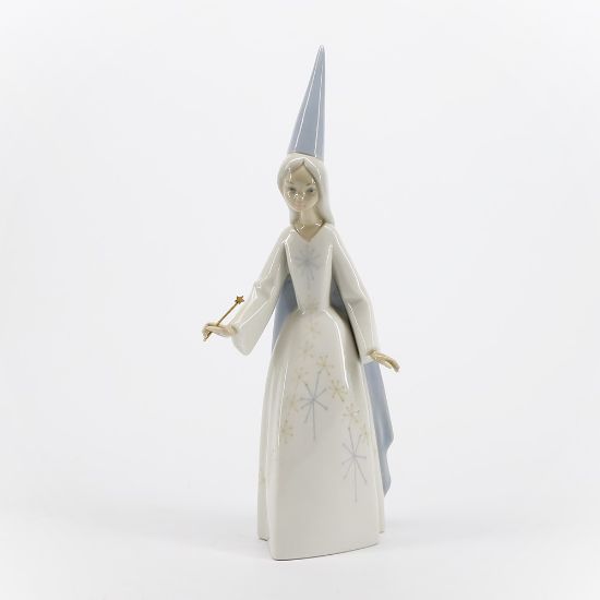 Picture of Lladro Porcelain 'Fairy Godmother' with Magic Wand Figurine #4594