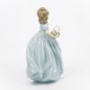 Picture of Lladro Porcelain 'Spring Enchantment' Girl with Basket of Flowers Figurine #6130