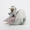 Picture of Lladro Porcelain 'Swan Song' Girl Riding Swan Figurine #5704 with Original Box