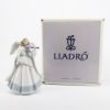 Picture of Lladro Porcelain 'Angelic Violinist' Christmas Tree Topper #6126 with Box