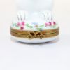 Picture of Limoges Porcelain White Rabbit with Pink Bow Trinket Box by Chamart