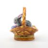 Picture of Limoges Porcelain Easter Bunny & Eggs in Basket Trinket Box by Elda Creations