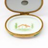 Picture of Limoges Porcelain Garden Gate with Rabbit Trinket Box by Artoria