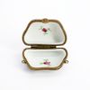 Picture of Retired Limoges Porcelain Purse Trinket Box with Floral Details