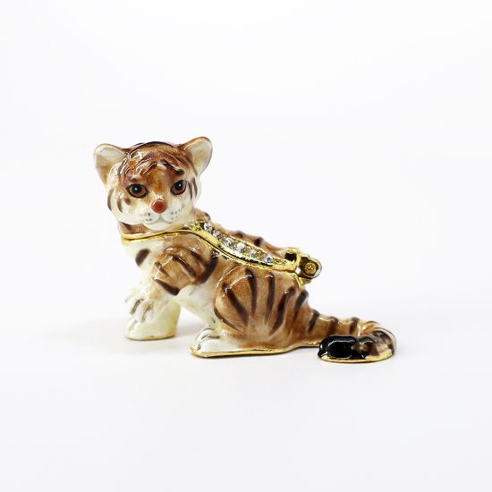 Picture of Kingspoint Designs Shrewd the Tigress Cub Mini Trinket Box