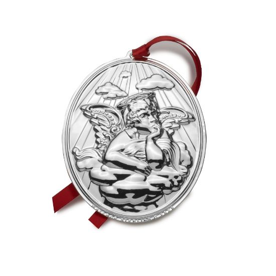 Picture of Wallace 2025 Grande Baroque Angel, 25th Edition, Sterling Silver Ornament