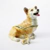 Picture of Kingspoint Designs Royal the Corgi Trinket Box with Matching Necklace