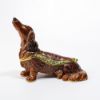 Picture of Kingspoint Designs Harry the Longhaired Dachshund Trinket Box with Matching Necklace