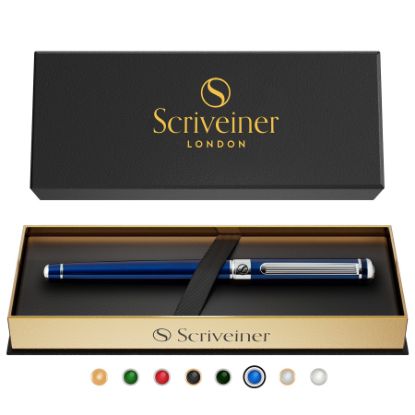 Picture of Scriveiner London Classic Midnight Blue Rollerball Pen