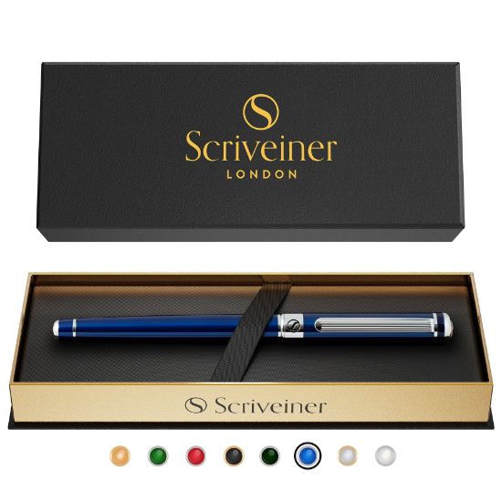 Picture of Scriveiner London Classic Midnight Blue Rollerball Pen