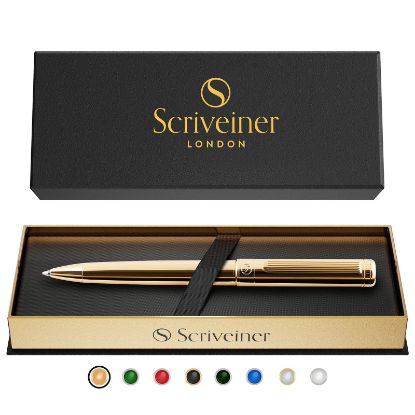 Picture of Scriveiner London Classic Gold Ballpoint Pen