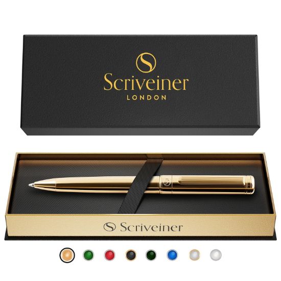 Picture of Scriveiner London Classic Gold Ballpoint Pen