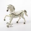 Picture of Kingspoint Designs White Stallion Trinket Box with Matching Necklace