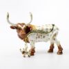 Picture of Kingspoint Designs Larry the Texas Longhorn Trinket Box with Matching Necklace