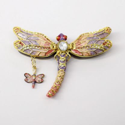 Picture of Kingspoint Designs Beautiful Dragonfly Trinket Box with Matching Necklace