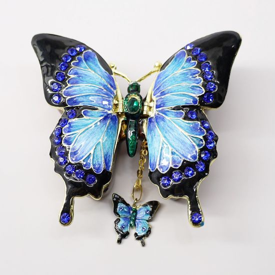 Picture of Kingspoint Designs Sapphire the Butterfly Trinket Box with Matching Necklace