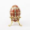 Picture of Kingspoint Designs 'Romance' Pink Egg Trinket Box with Stand & Matching Necklace