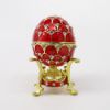 Picture of Kingspoint Designs 'Good Luck' Red Egg Trinket Box with Stand & Matching Necklace