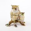 Picture of Kingspoint Designs Mrs. Owl with Owlet Trinket Box with Matching Necklace