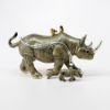 Picture of Kingspoint Designs Rhino with Bird Friends Trinket Box with Matching Necklace