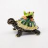 Picture of Kingspoint Designs Turtle & Tree Frog Buddies Trinket Box with Matching Necklace