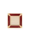 Picture of Jay Strongwater Leland  Pavé Corner Square Frame - Ruby