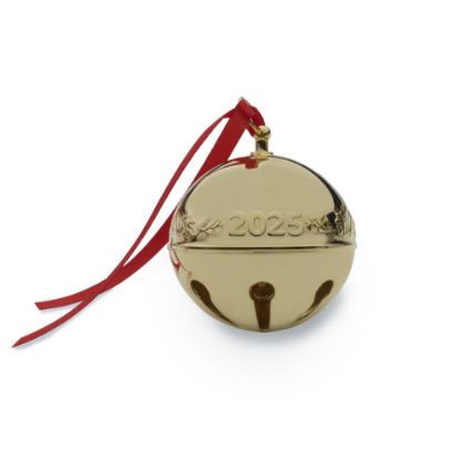 Picture of Wallace 2025 36th Edition Gold Plated Sleigh Bell Ornament 