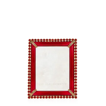 Picture of Jay Strongwater Emilia Stone Edge Frame - Ruby
