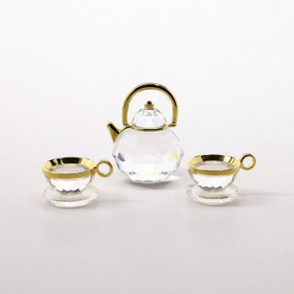 Picture of Swarovski Crystal Memories Miniature '3-Piece Tea Set' #174009 with Original Box