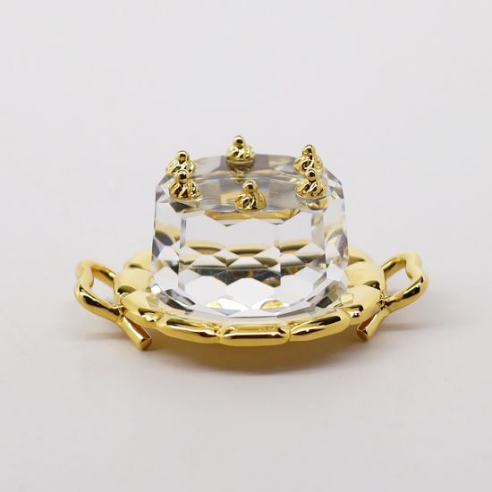 Picture of Swarovski Crystal Memories Series 'Birthday Cake' & Tray Figurine with Original Box
