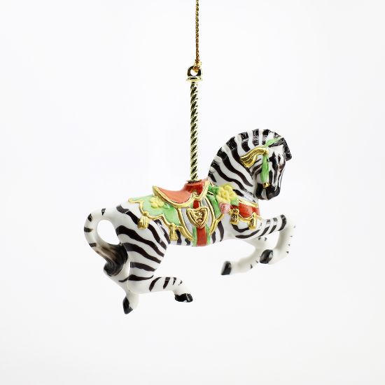 Picture of 1989 Lenox 'Christmas Carousel Collection' Zebra Ornament 