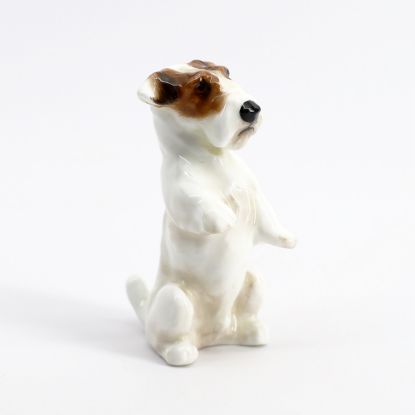 Picture of Royal Doulton Bone China 'Sealy Hound Begging' Dog Figurine #K3