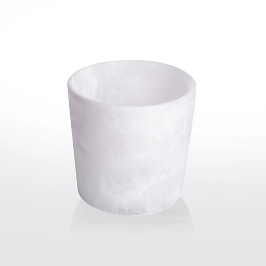 Picture of Nashi Home Ice Cream Tub - Utensil Holder in White Swirl