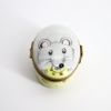 Picture of Limoges Porcelain Mouse/Rat Eating a Block of Cheese Trinket Box