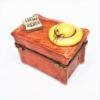 Picture of Retired Limoges Porcelain Dresser with Hat & Book Trinket Box