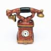 Picture of Rare Retired Limoges Porcelain Rotary Telephone Trinket Box