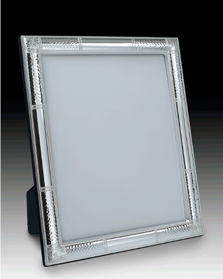 Picture of 8x10 Sterling Silver 'Hammered' Picture Frame by the925inc