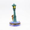 Picture of Rare Limoges Porcelain Cat in the Night with Street Lamp Trinket Box by Chamart