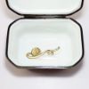 Picture of Rochard Limoges Porcelain Studio Collection White Cat with Gold Bow Trinket Box